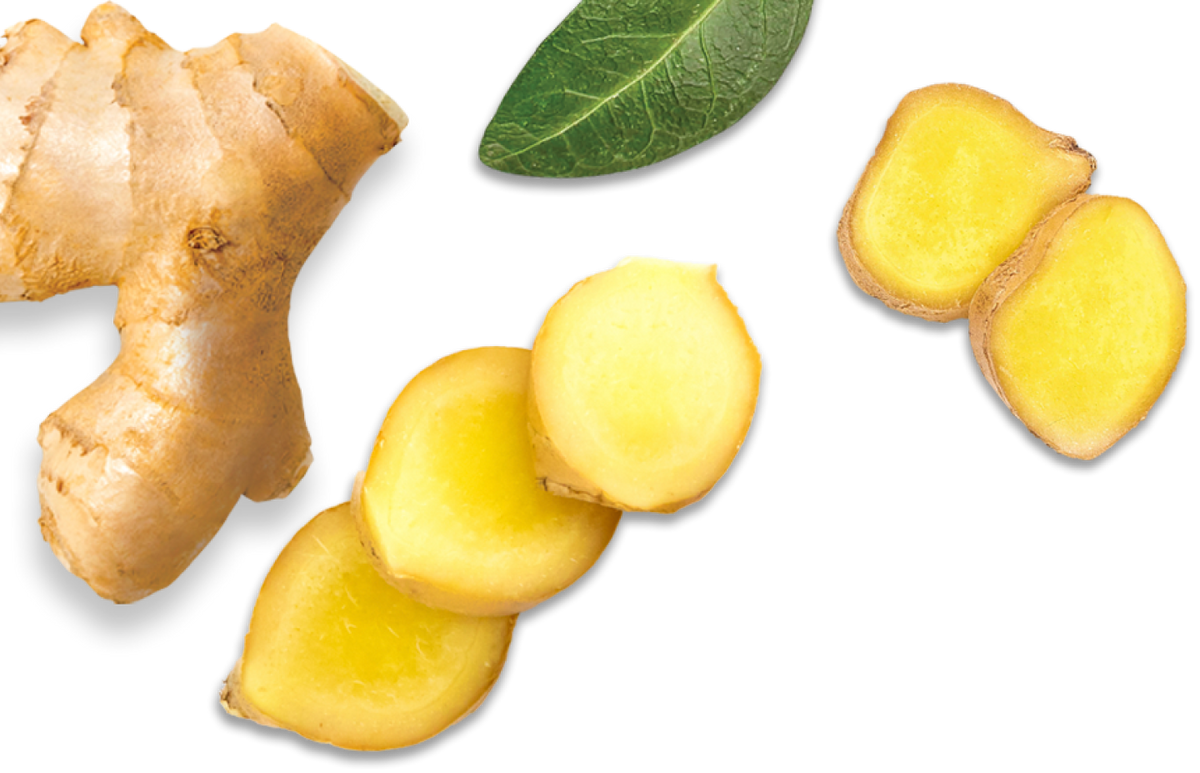 image of fresh ginger and ginger slices