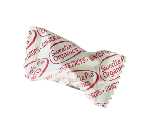Image of Sweetie Pie Organics Ginger Flavored Nausea Relief Drop Wrapped